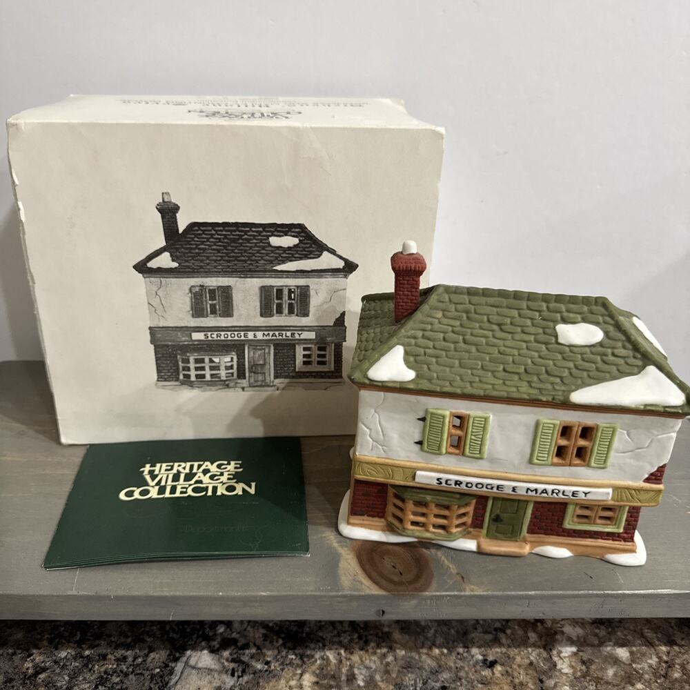 Dept. 56 Heritage Village /Dickens -Scrooge and Marley Counting House No Light